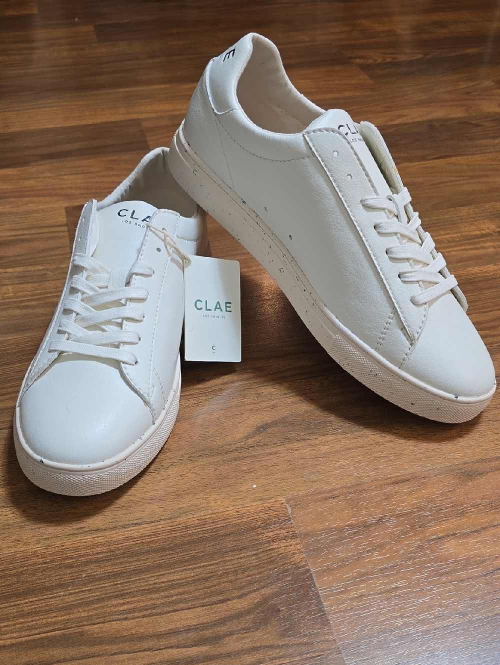 Clae Bradley Off-White Vegan Chips Sneakers